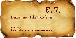 Bazarea Tóbiás névjegykártya